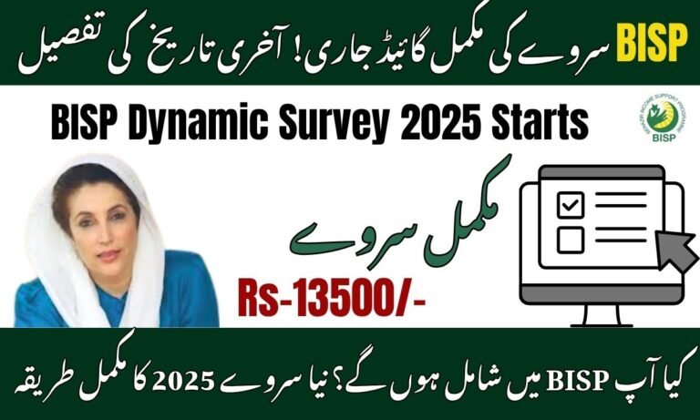 BISP Dynamic Survey 2025 StartsBISP Dynamic Survey 2025 Starts
