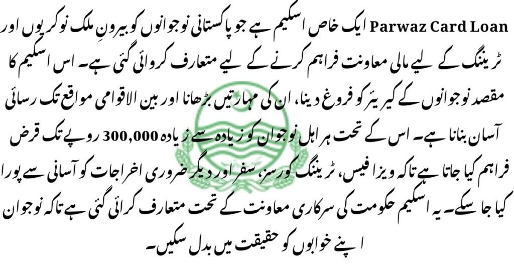 Parwaz Card Loan PKR 300000 apply online 2026